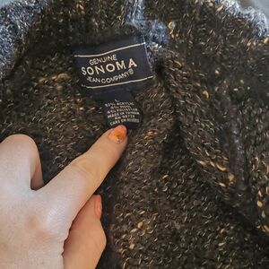 Sonoma Black Chunky Knit Sweater